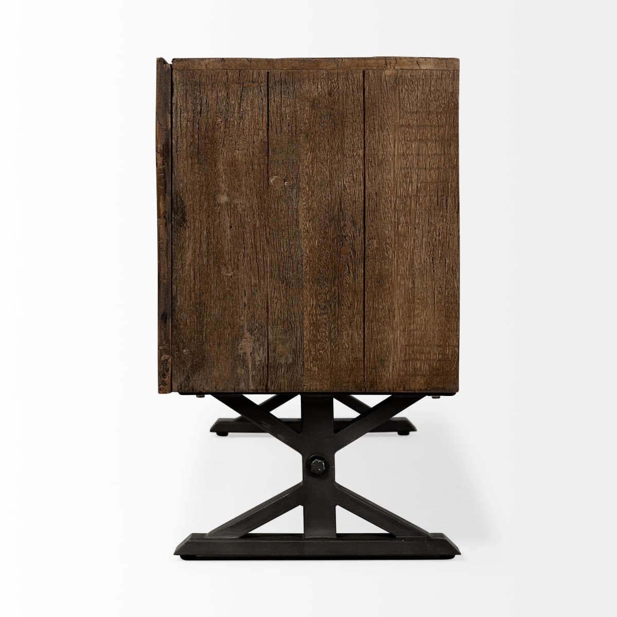 Hollingworth Sideboard Brown Wood | Nickel Metal - sideboards-and-buffets