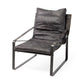 Hornet Accent Chair Black Leather | Black Metak - accent-chairs