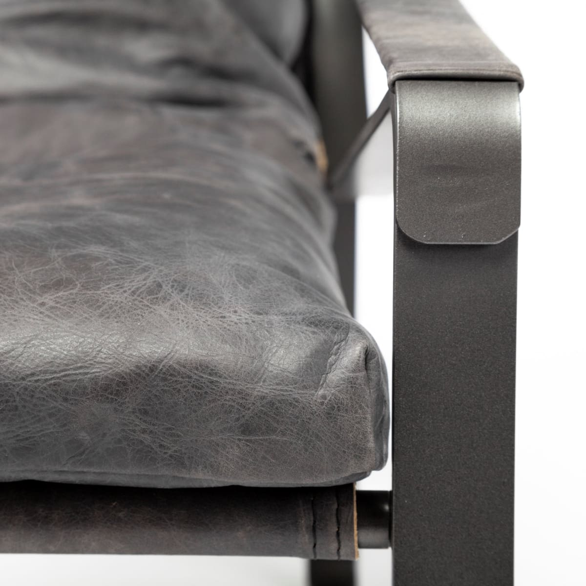 Hornet Leather Accent Chair Black Leather | Black Metak - accent-chairs