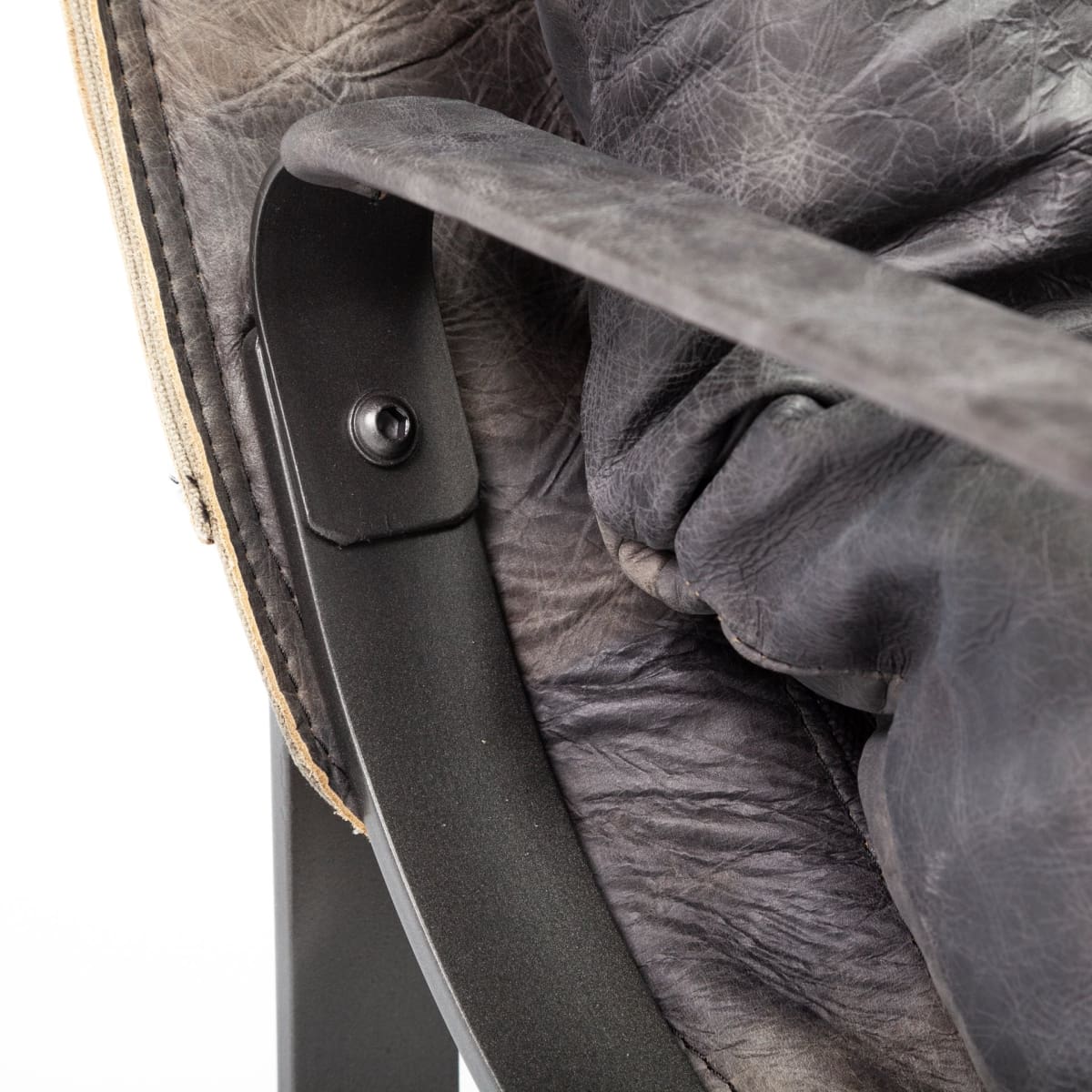 Hornet Leather Accent Chair Black Leather | Black Metak - accent-chairs