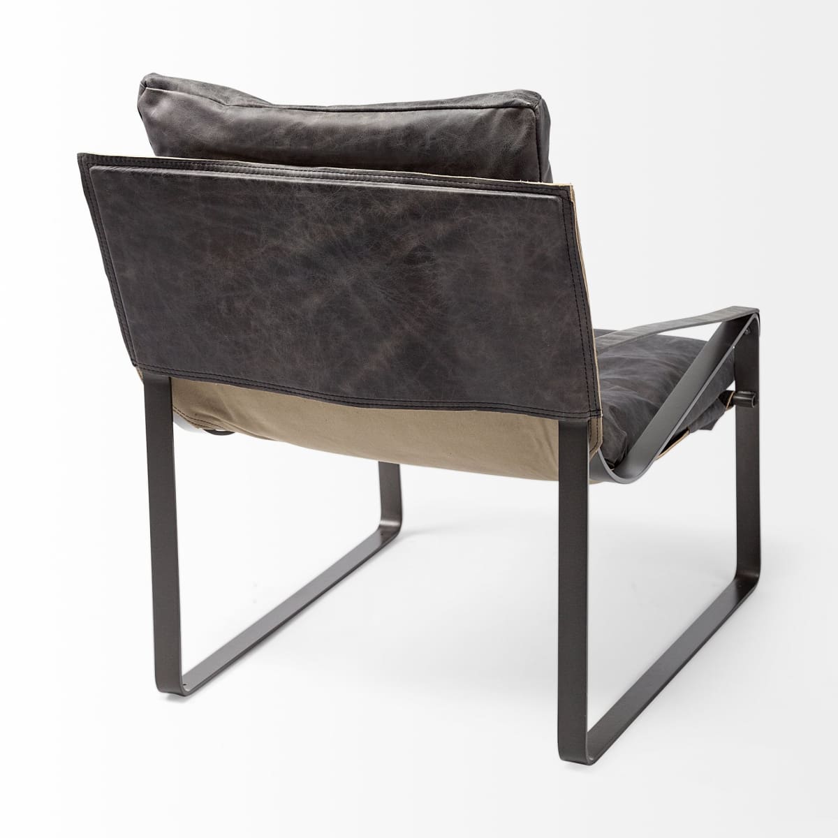 Hornet Leather Accent Chair Black Leather | Black Metak - accent-chairs