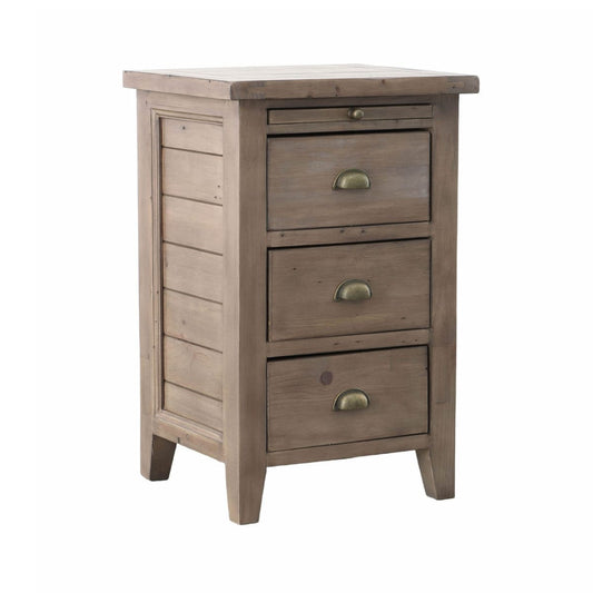 Irish Coast 3 Drw Nightstand - Sundried - lh-import-nightstands