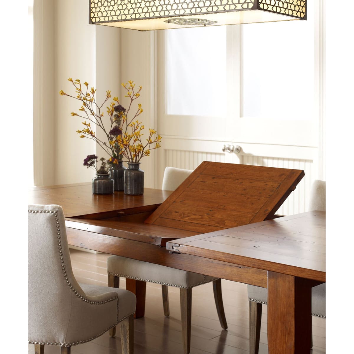 Irish Coast Regular Extension Dining Table (55’’/71’’) - African Dusk - lh-import-dining-tables