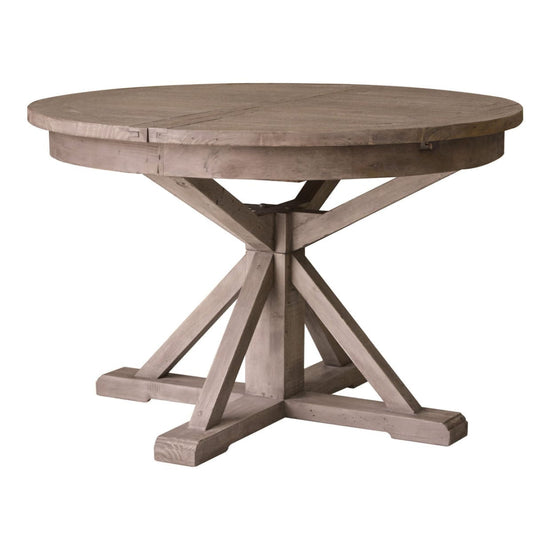 Irish Coast Round 47/63’’ Extension Dining Table - Rustic Sundried - lh-import-dining-tables