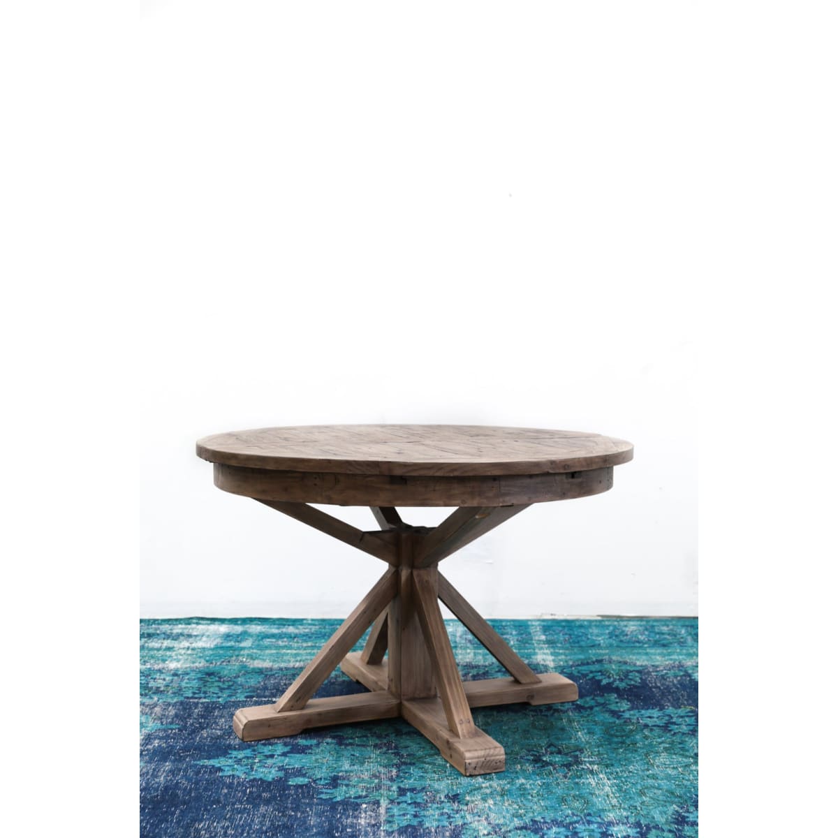 Irish Coast Round 47/63 Extension Dining Table - Rustic Sundried - lh-import-dining-tables