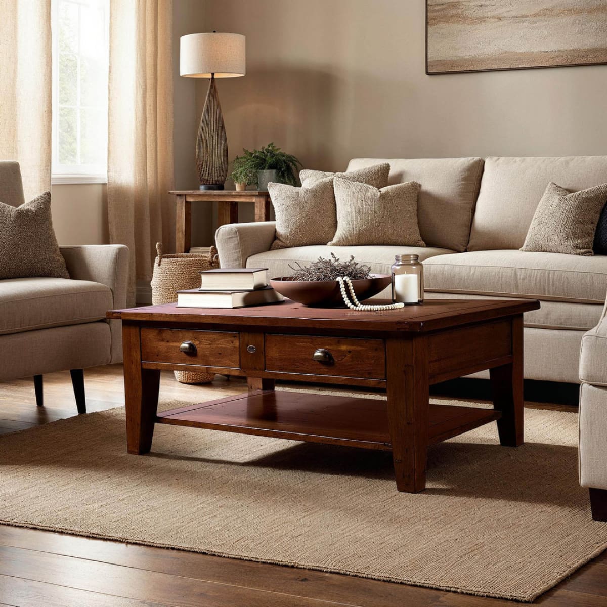Irish Coast Small Coffee Table - African Dusk - lh-import-coffee-tables