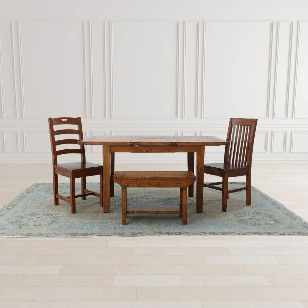 Irish Coast Small Extension Dining Table (47’’/62’’) - African Dusk - lh-import-dining-tables
