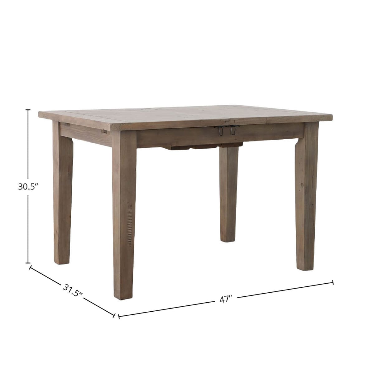 Irish Coast Small Extension Dining Table (47’’/62’’) - Sundried - lh-import-dining-tables
