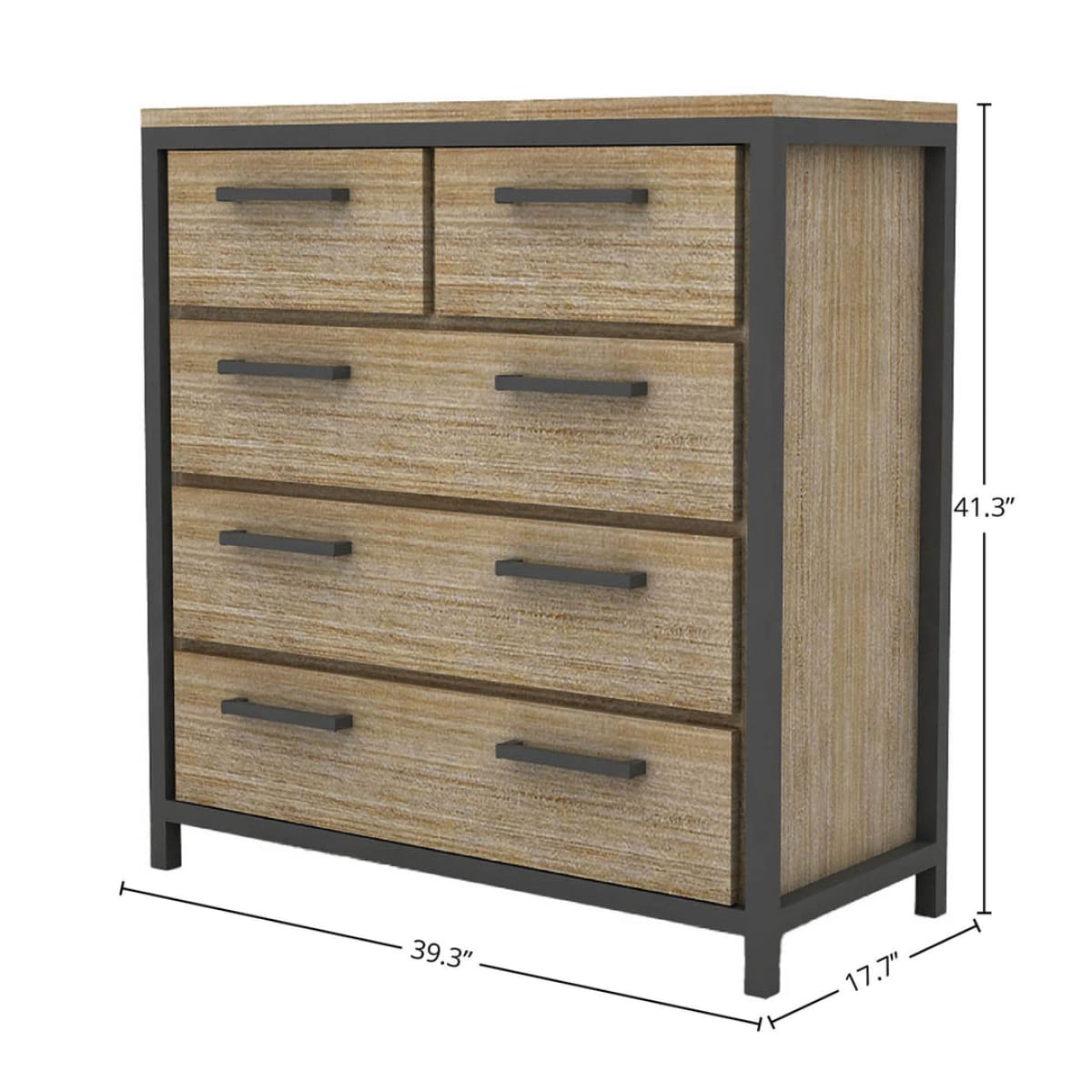 Irondale 5 Drawer Chest - lh-import-dressers