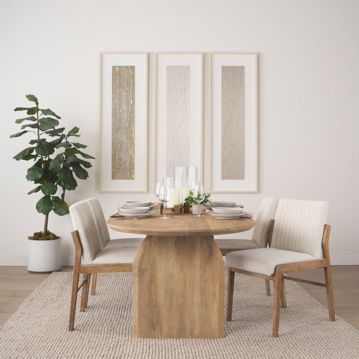 Isla Dining Table Oval | Light Brown - dining-table