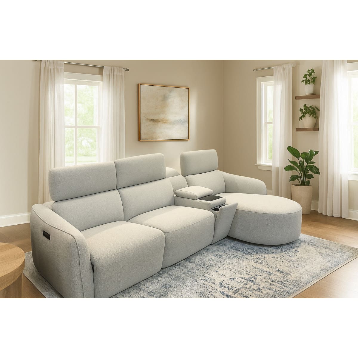 Isla Fabric Power Recliner Sectional - Sectional