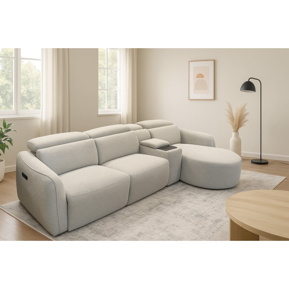 Isla Fabric Power Recliner Sectional - Sectional