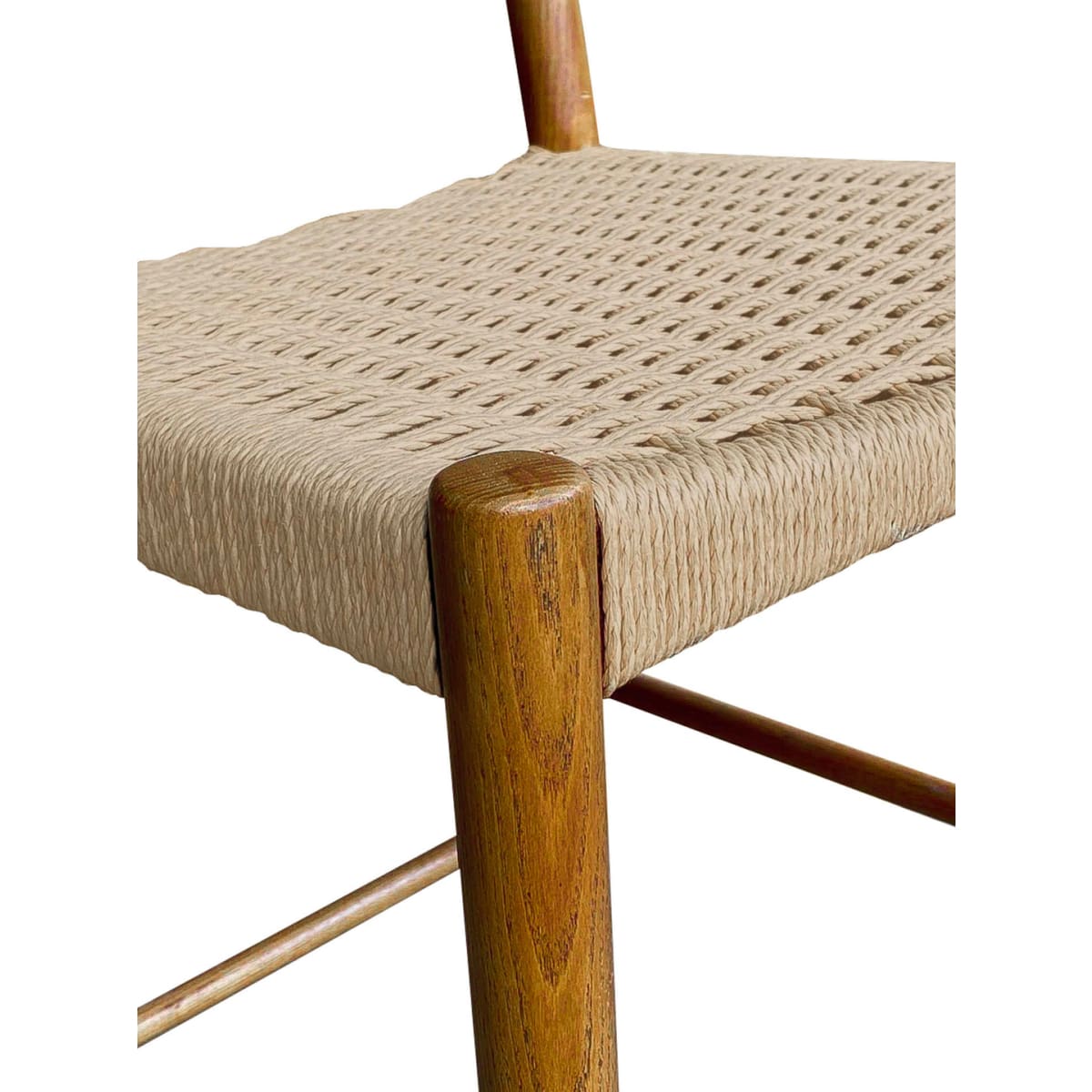 Jakarta Counter Stool With Back - Walnut/Natural Woven Seat - lh-import-stools