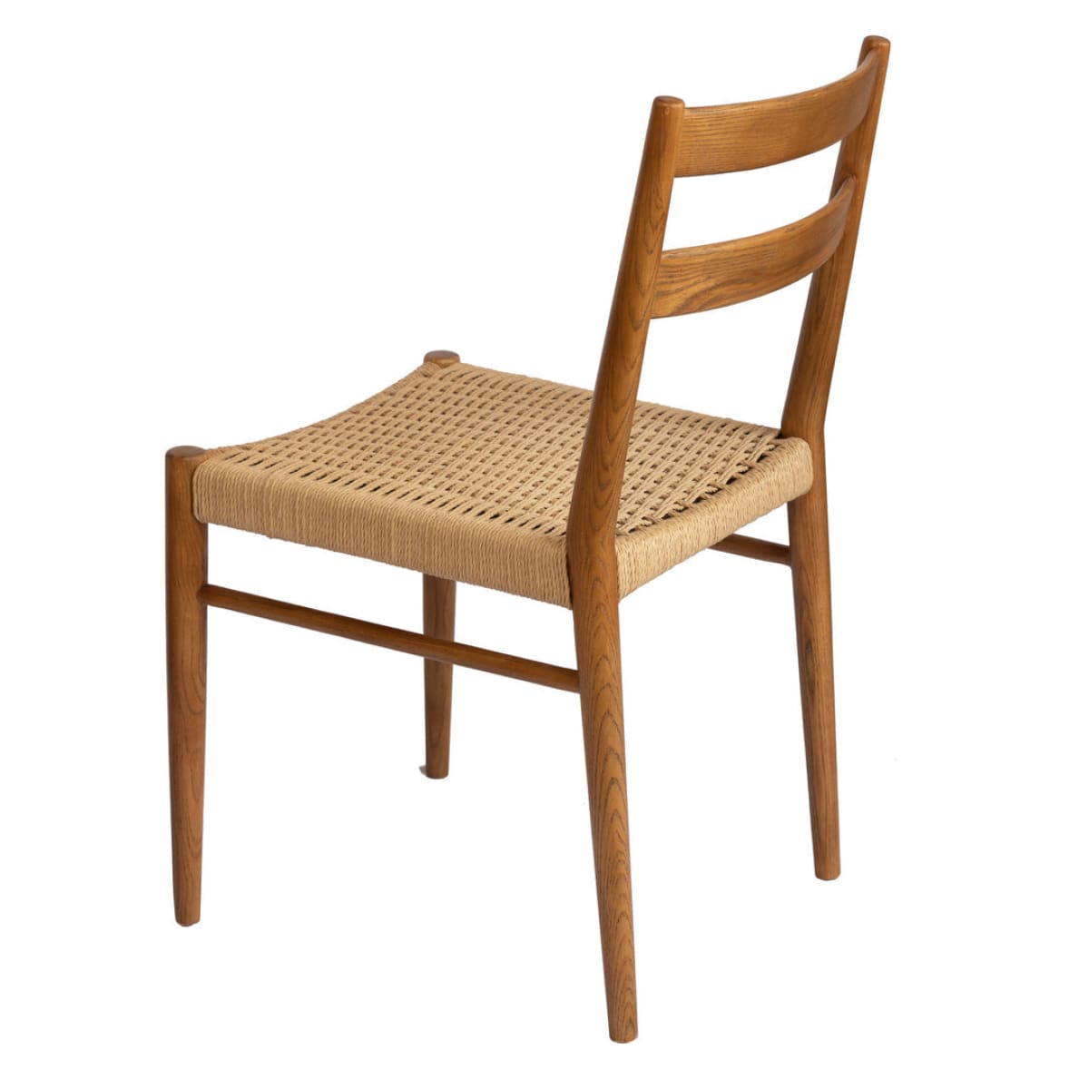 Furniture Barn - Jakarta Dining Chair - Walnut/Natural Woven Seat