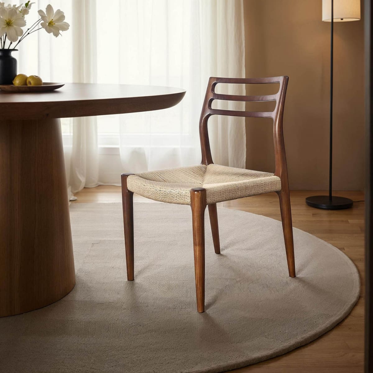 Java Dining Chair - Walnut - lh-import-dining-chairs