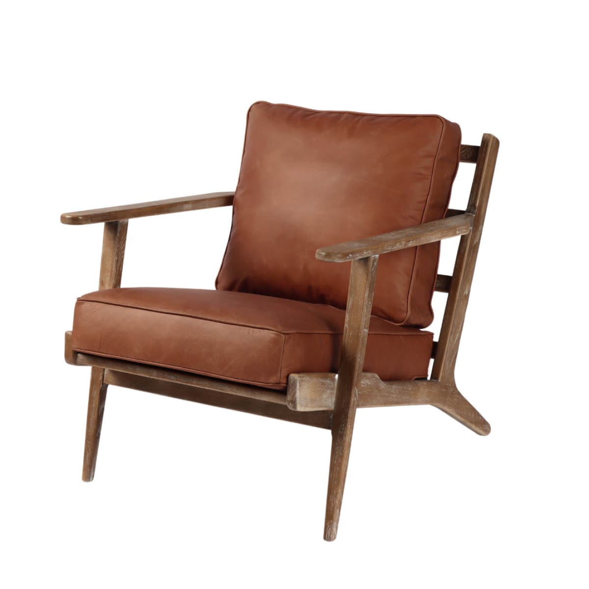 Junior Arm Chair - Saddle Brown - lh-import-accent-club-chairs