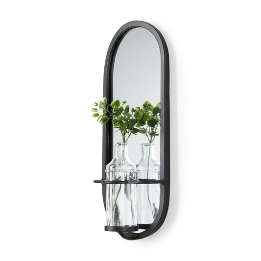 Katherine Wall Decor Black Metal | Mirror - alternative-wall-decor