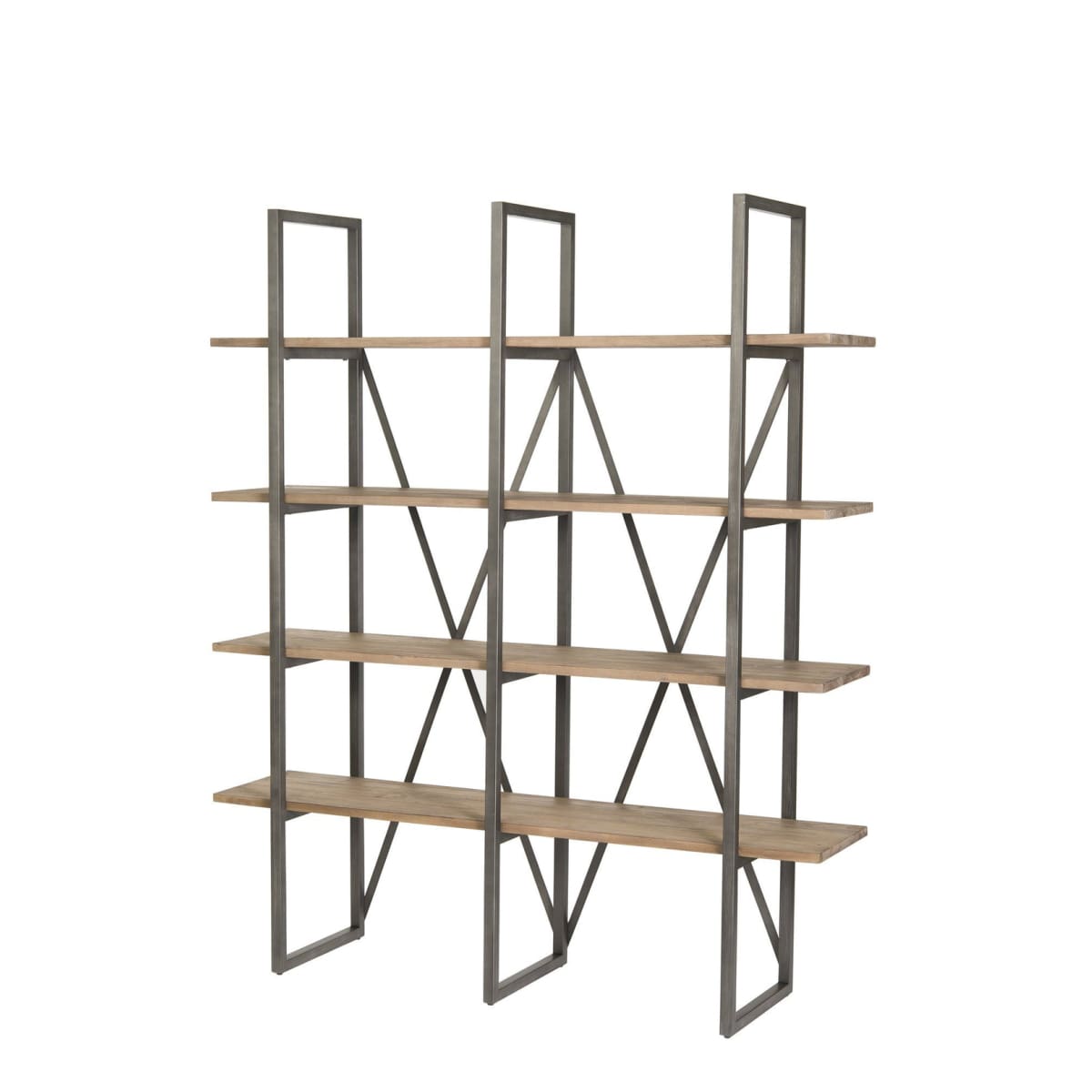 Kenya Large Cain Rack - Salvaged Grey - lh-import-shelving-storage