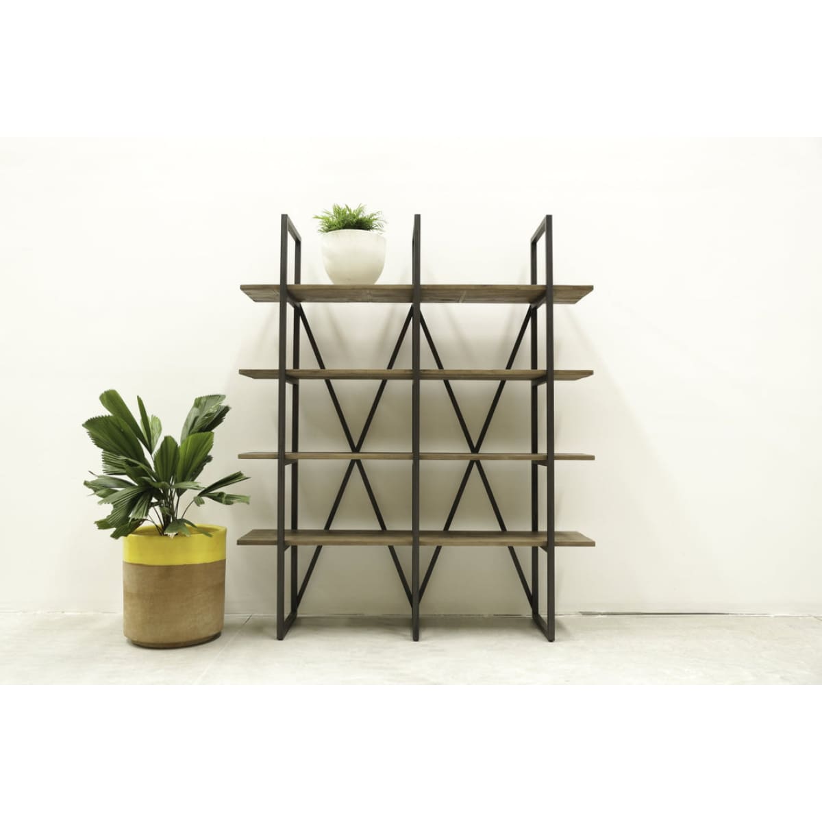 Kenya Large Cain Rack - Salvaged Grey - lh-import-shelving-storage