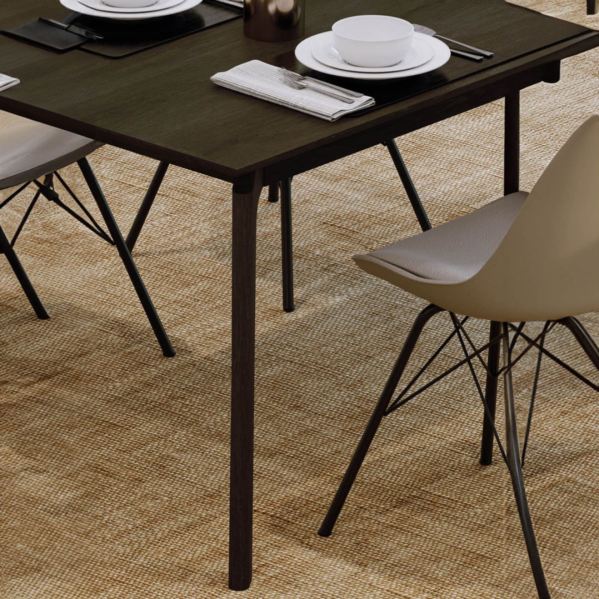 Kenzo Dining Table 71” - Black - lh-import-dining-tables