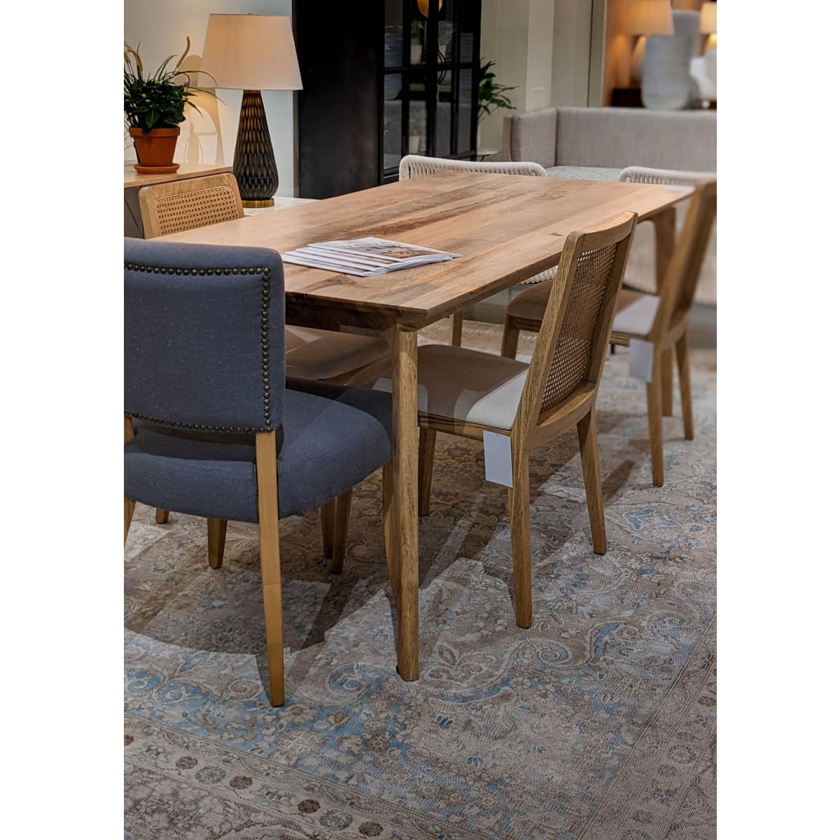 Kenzo Dining Table Small 60” – Natural - lh-import-dining-tables