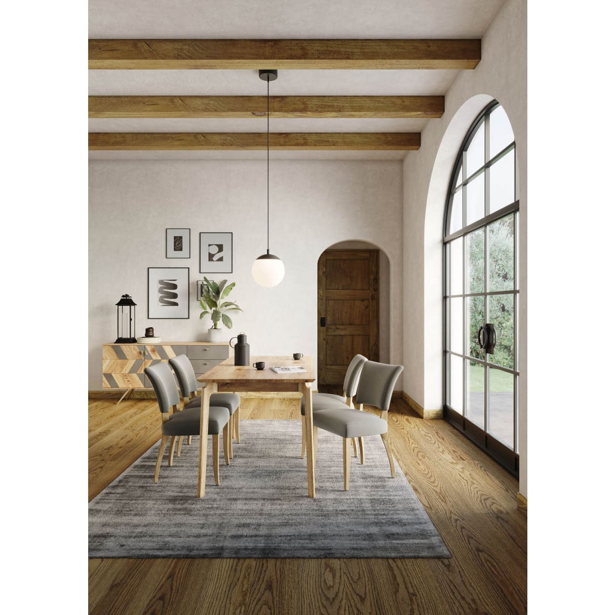 Kenzo Dining Table Small 60” – Natural - lh-import-dining-tables