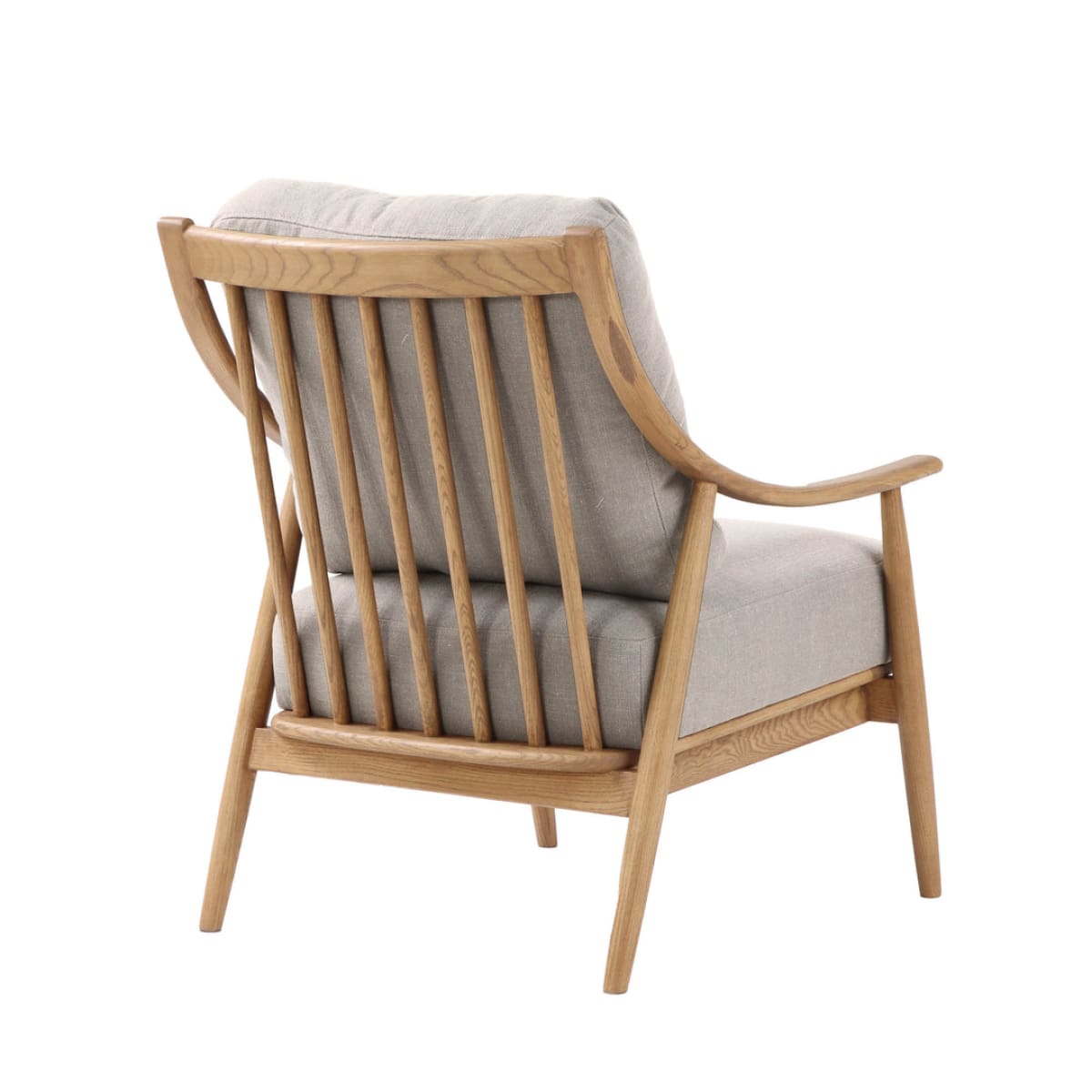 Kinsley Club Chair - Light Linen Cushions / Natural Frame - lh-import-accent-club-chairs