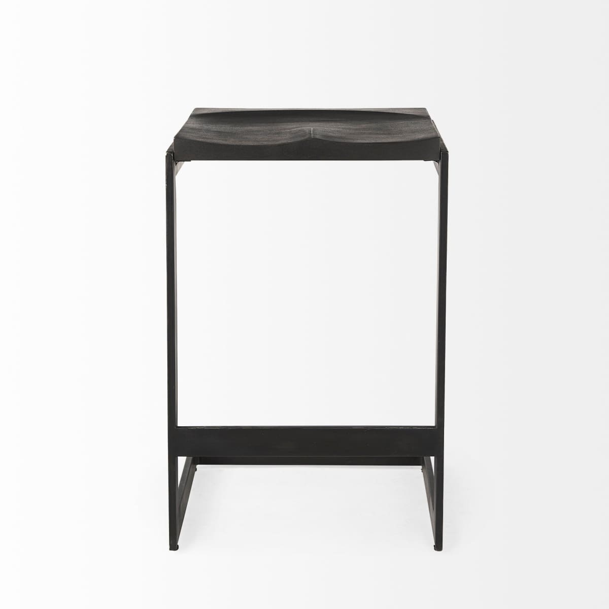 Kiran Bar Counter Stool Black Wood | Black Metal | Counter - bar-stools