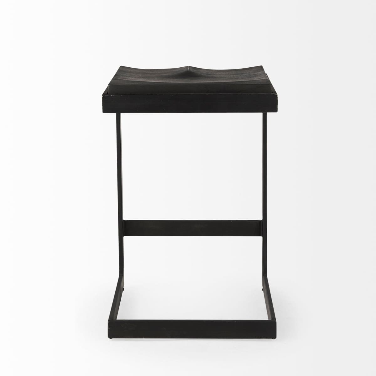 Kiran Bar Counter Stool Black Wood | Black Metal | Counter - bar-stools