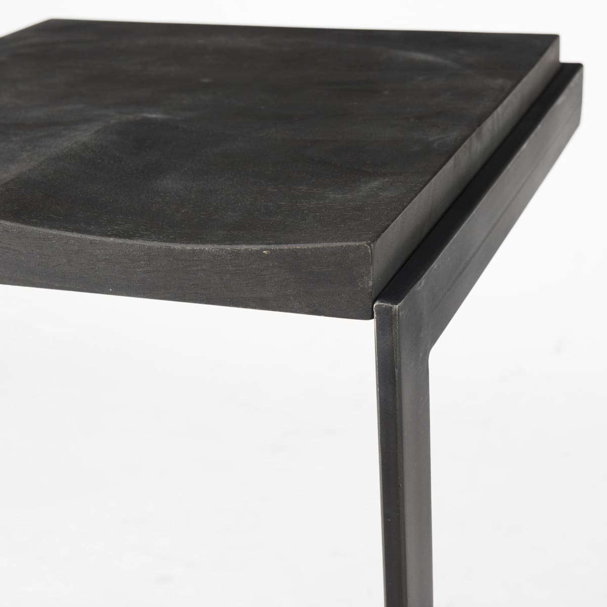 Kiran Wood Seat Bar Counter Stool Black Wood | Black Metal | Bar - bar-stools