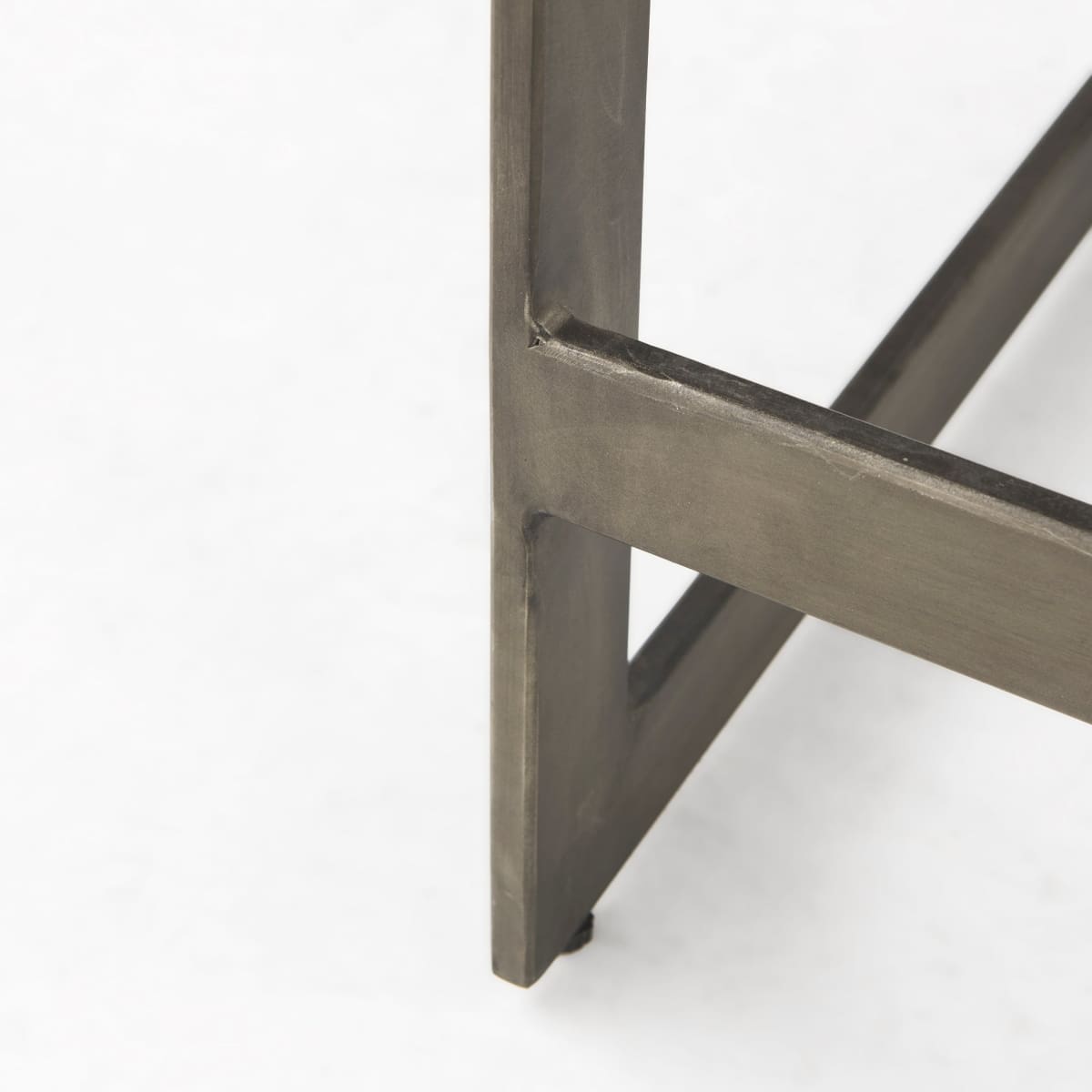 Kiran Wood Seat Bar Counter Stool Brown Wood | Antique Nickel | Counter - bar-stools