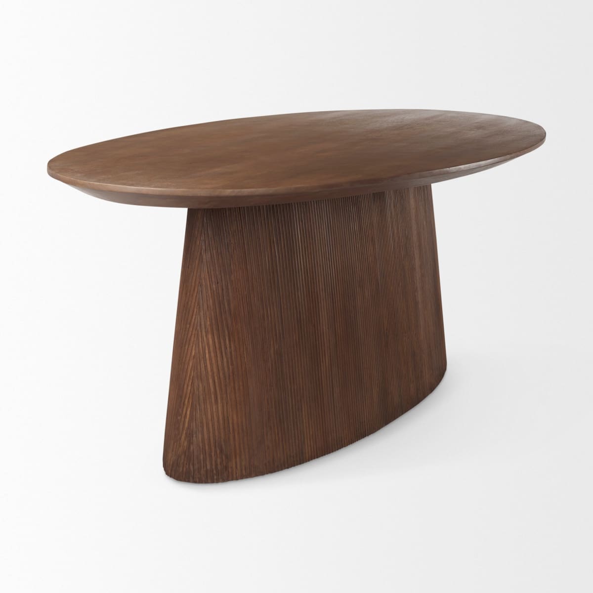 Lance Dining Table Medium Brown Wood - dining-table