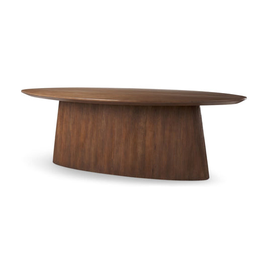 Lance Dining Table Medium Brown Wood - dining-table