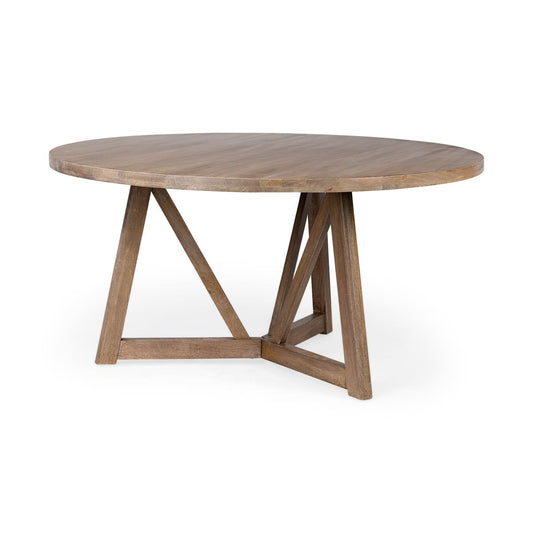 Legolas Dining Table Brown Wood | Round - dining-table