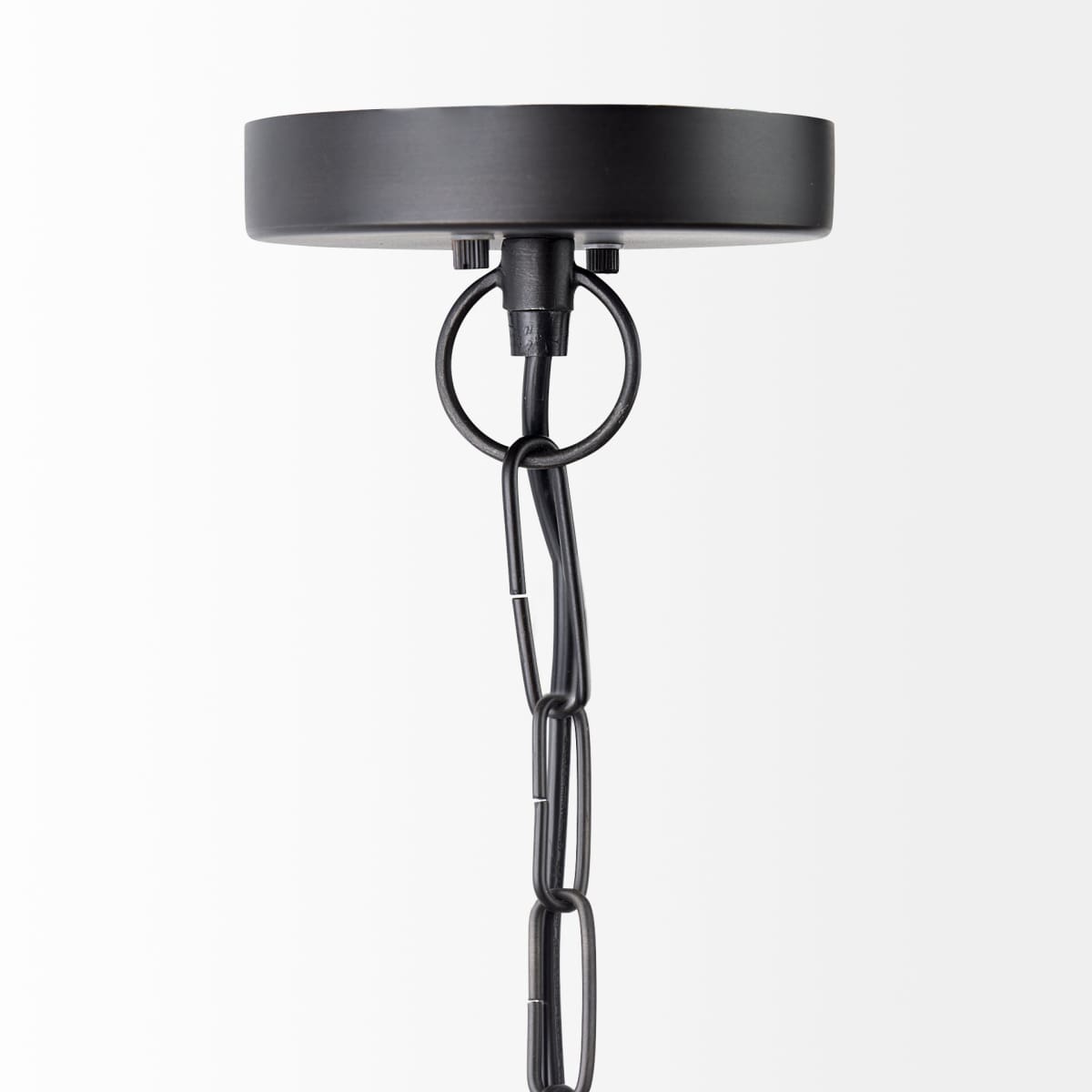 Leighton Pendant Light Black Metal | Glass Globe - pendant-light
