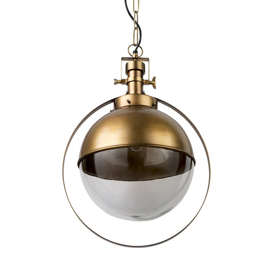 Leighton Pendant Light Gold Metal | Glass Globe - pendant-light