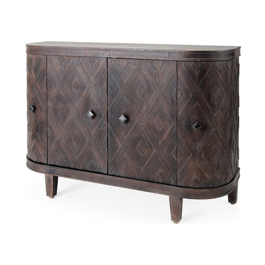 Lennon Accent Cabinet Brown Wood | 47L - acc-chest-cabinets