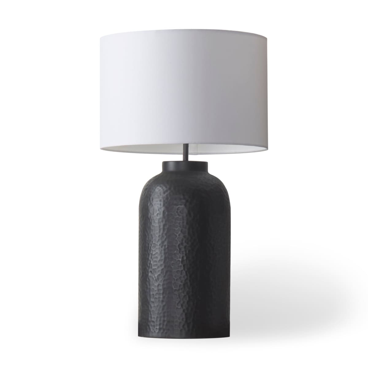 Leo Table Lamp Black Base | White Shade - table-lamps