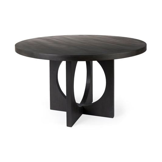 Liesl Dining Table Black Wood - dining-table