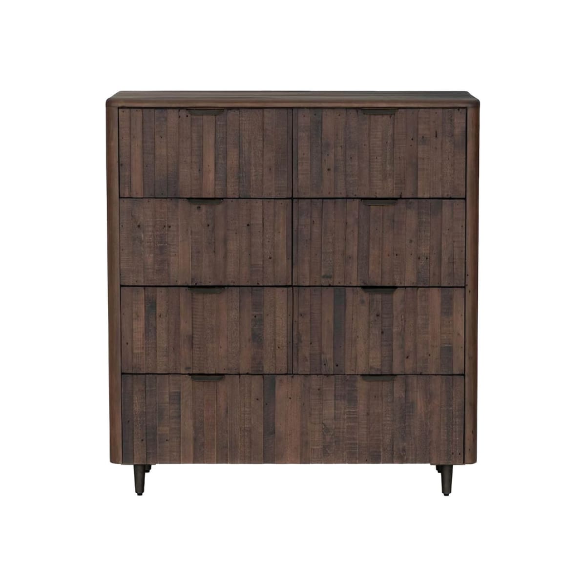 Lineo 7 Drawer Chest - Burnt Oak - lh-import-dressers