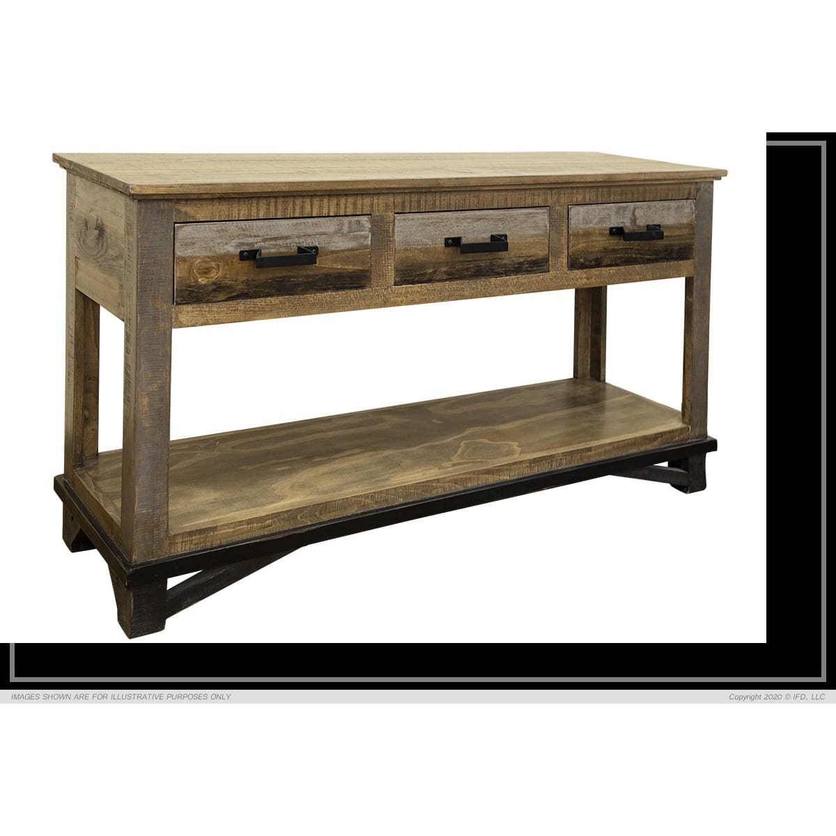 Loft Brown Console Table - CONSOLE TABLE