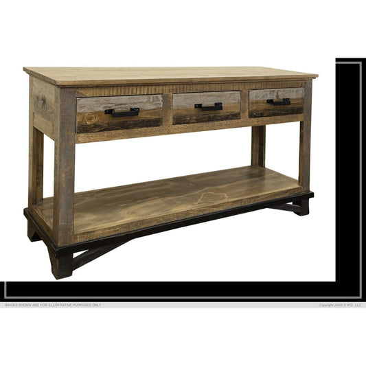 Loft Brown Console Table - CONSOLE TABLE