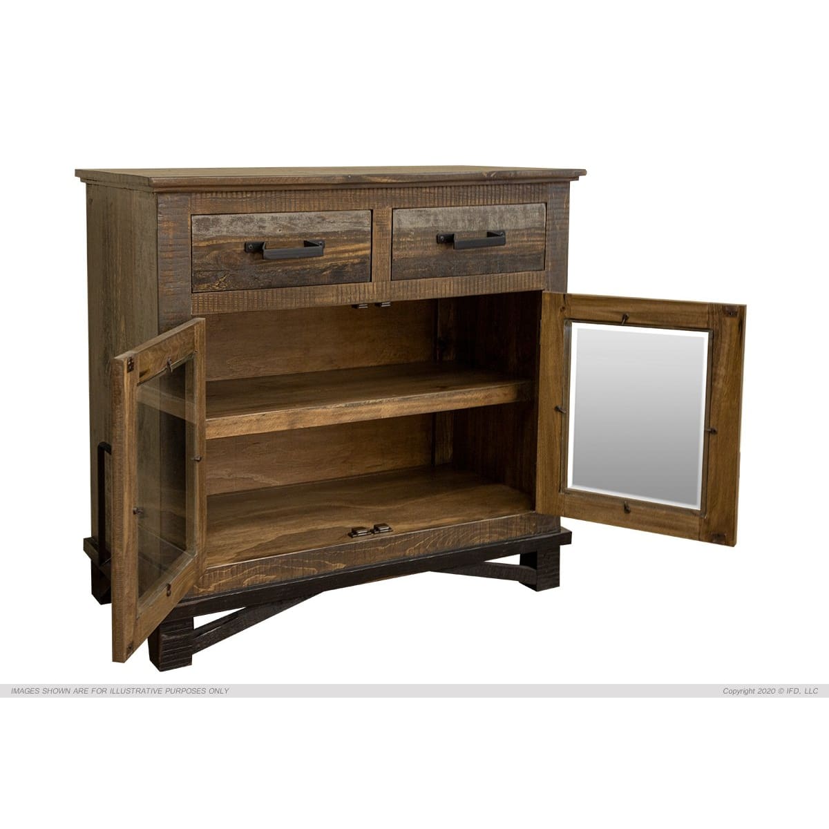 Loft Brown Server - 35-1/2 x 15-3/4 x 35-1/2 - accent cabinet