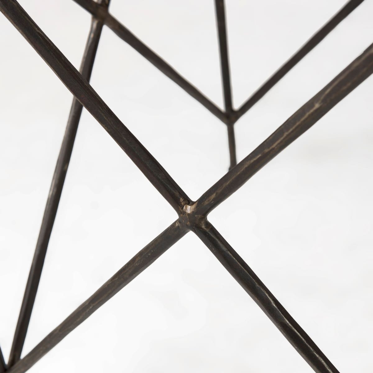 Lorlei End Side Table White Marble | Gray Iron | Set of 2 - end-and-side-tables