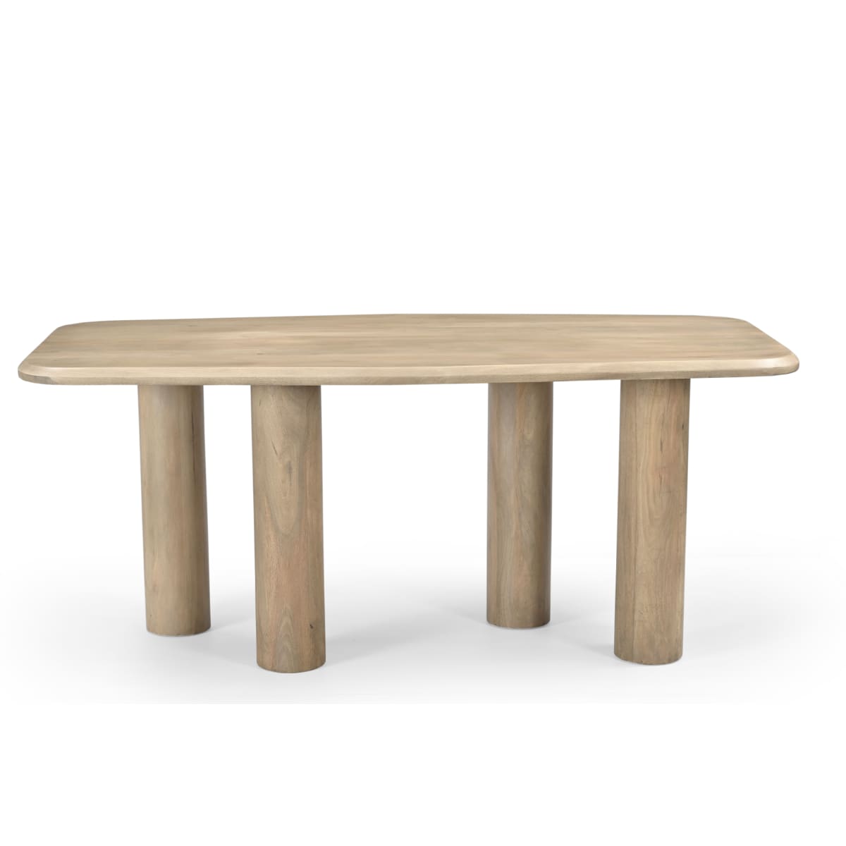 Lotus Mango Wood Dining Table - 70.87W X 35.43D X 30H. - dining-table