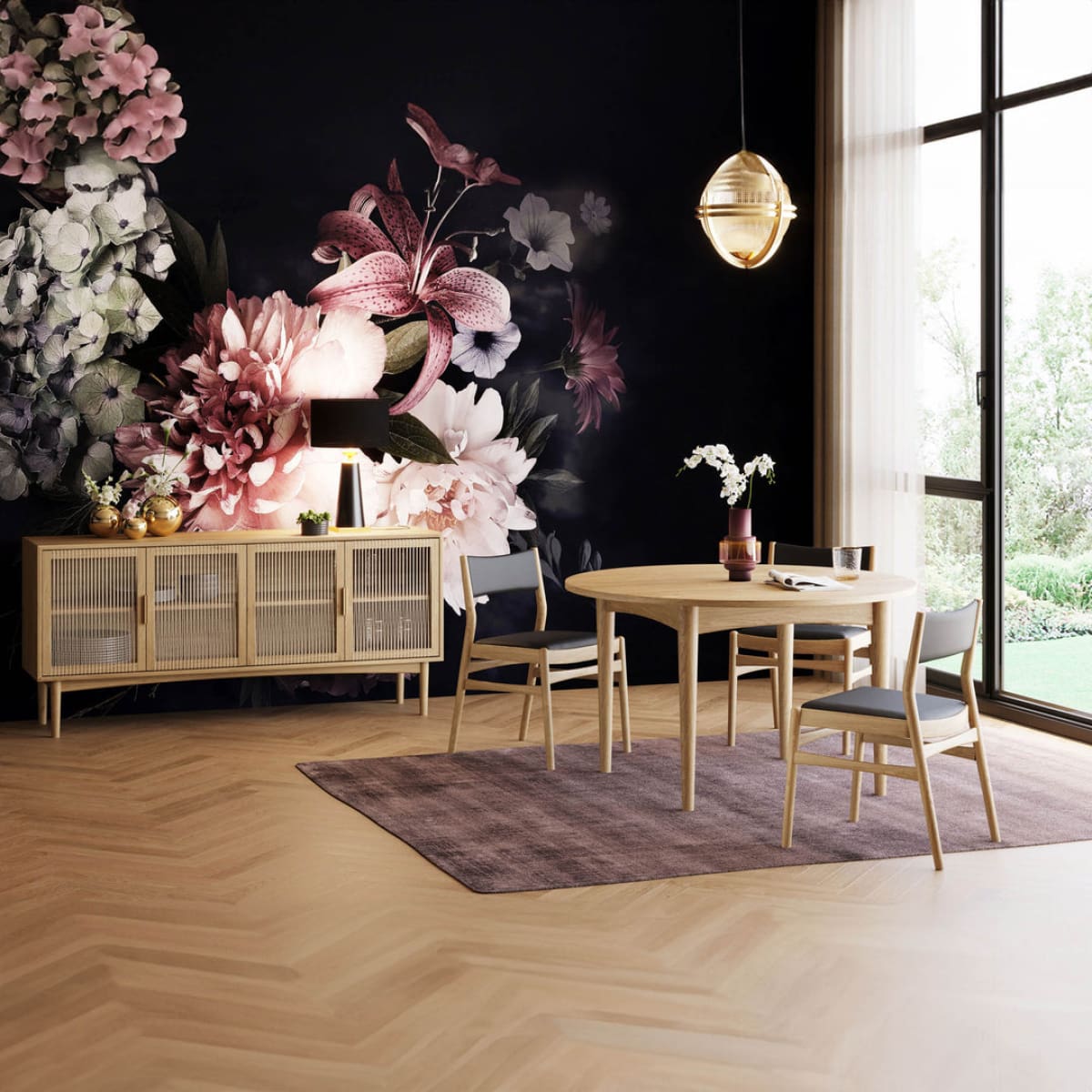 Lumina 4 Door Sideboard - lh-import-sideboards-cabinets