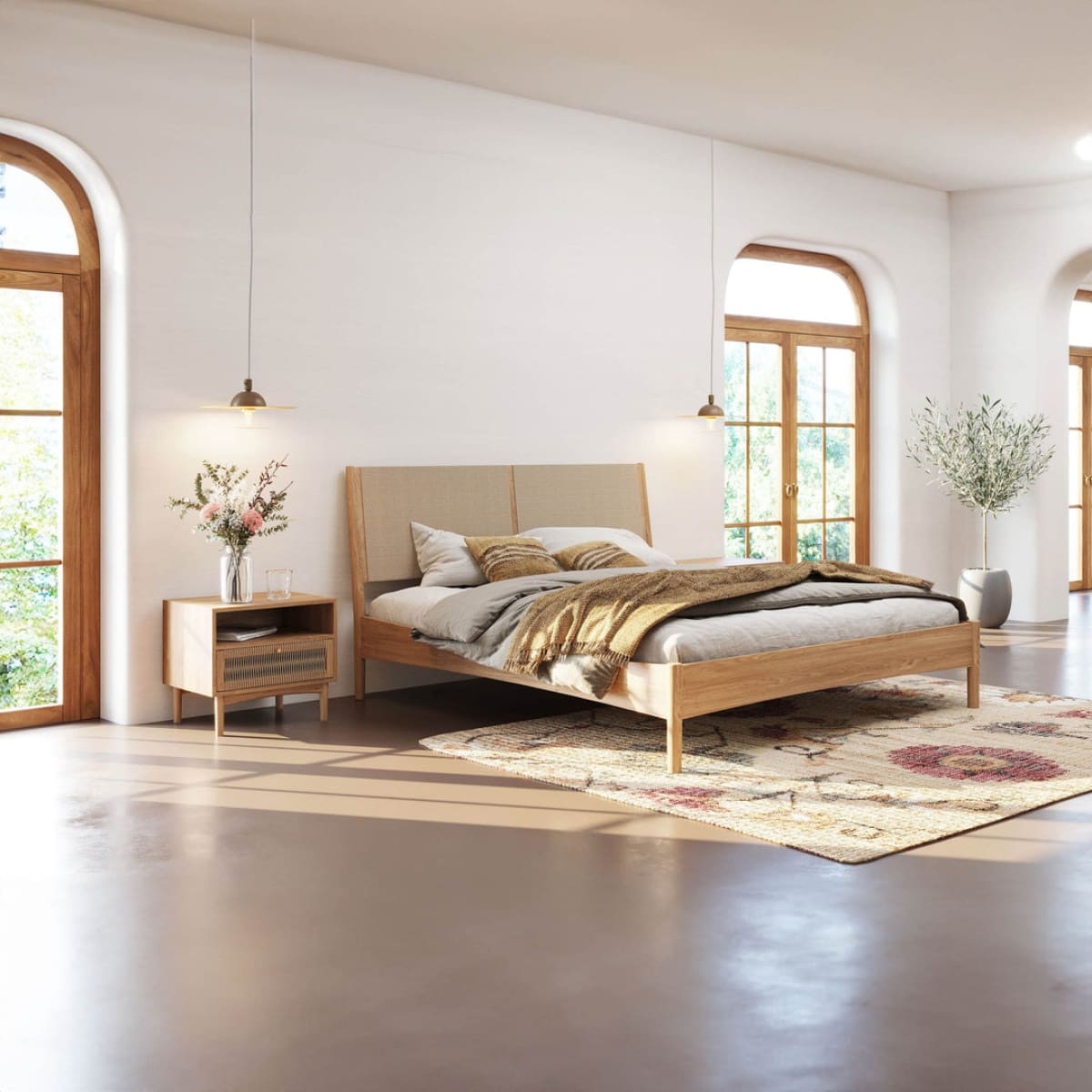 Lumina Queen Bed - lh-import-beds