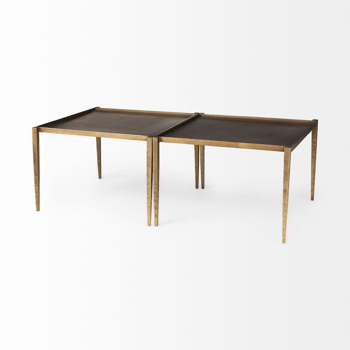 Lydia Coffee Table Brown Iron | Gold Iron - coffee-tables