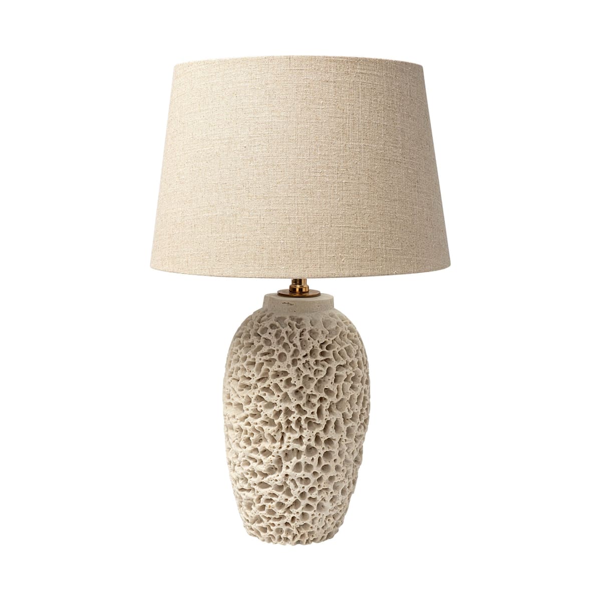 Mariam Table Lamp Beige Resin - table-lamps
