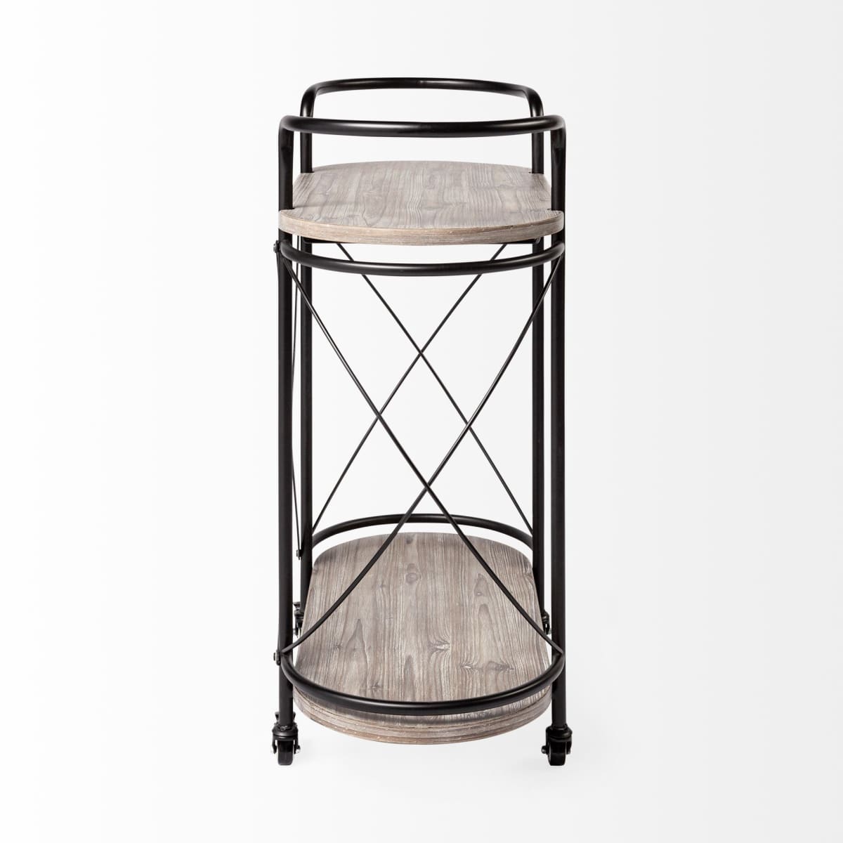 Marlon Bar Cart Brown Wood | Black Metal - bar-carts